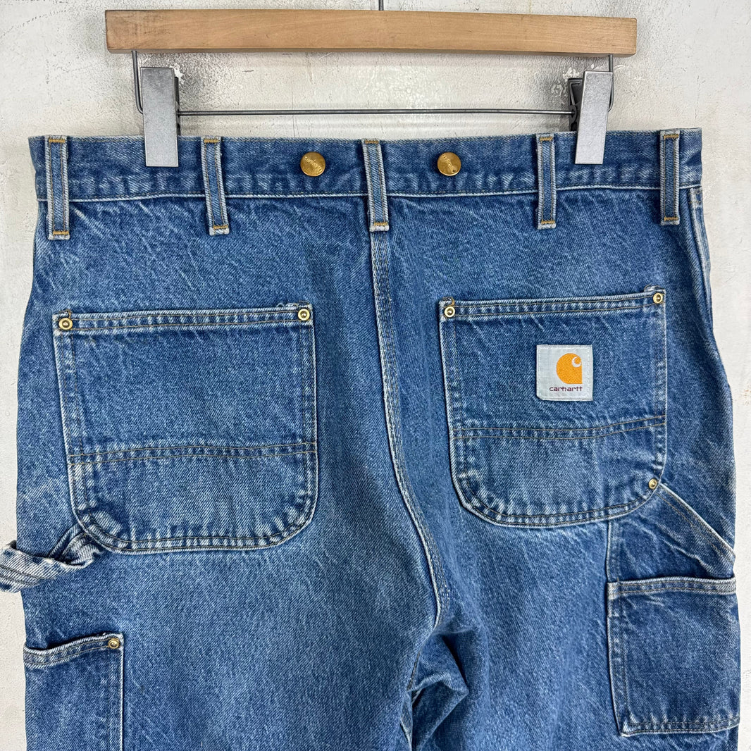 Vintage Carhartt Faded Denim Double Knees
