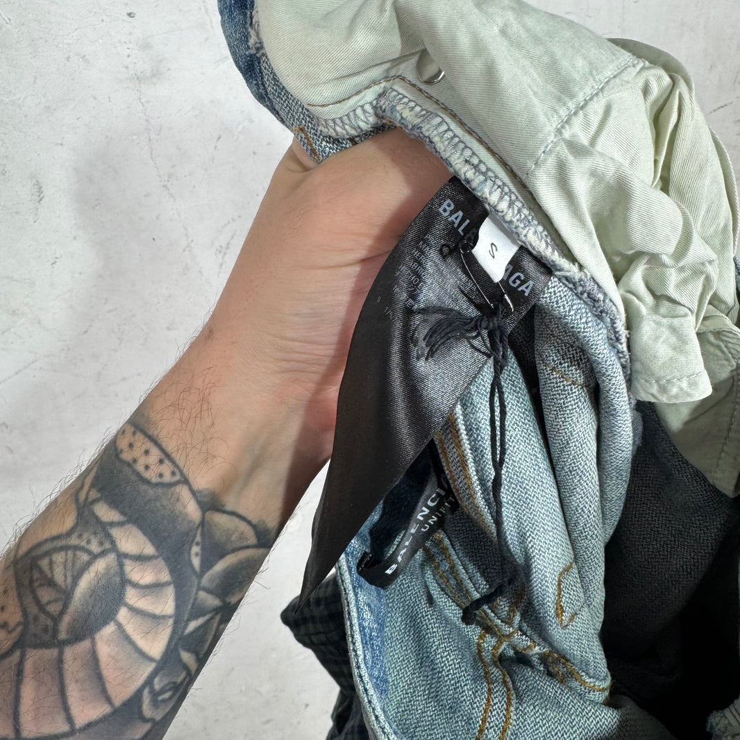 Balenciaga Flannel Attachment Jeans