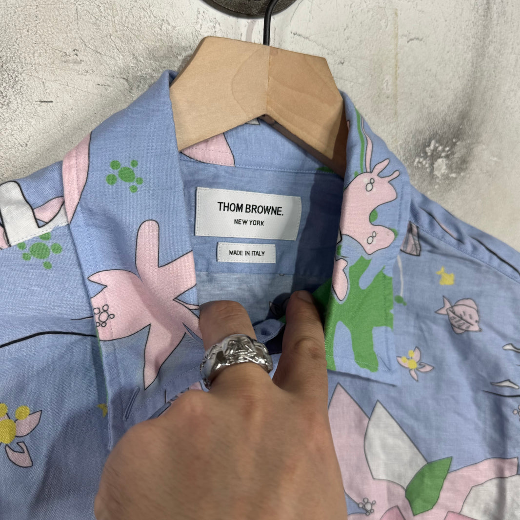Thom Browne Beach Patterned S/S Shirt