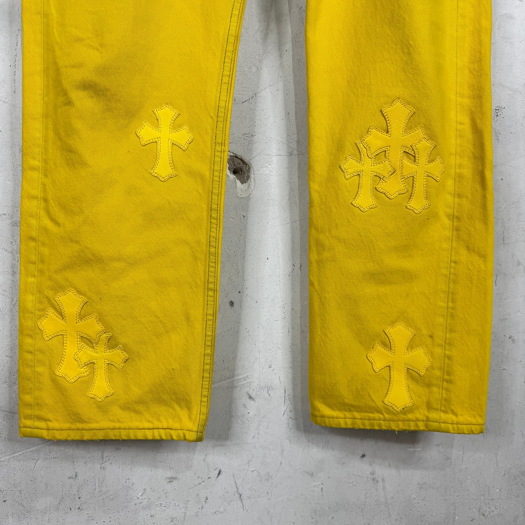Chrome Hearts x Levis Yellow Patch Jeans