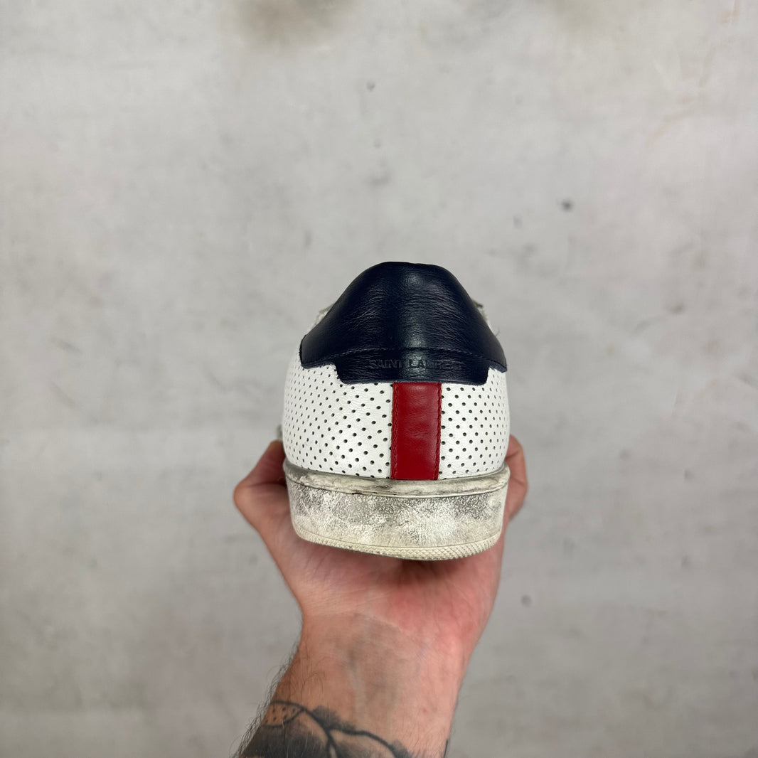 Saint Laurent Perforated Classic Low Sneakers