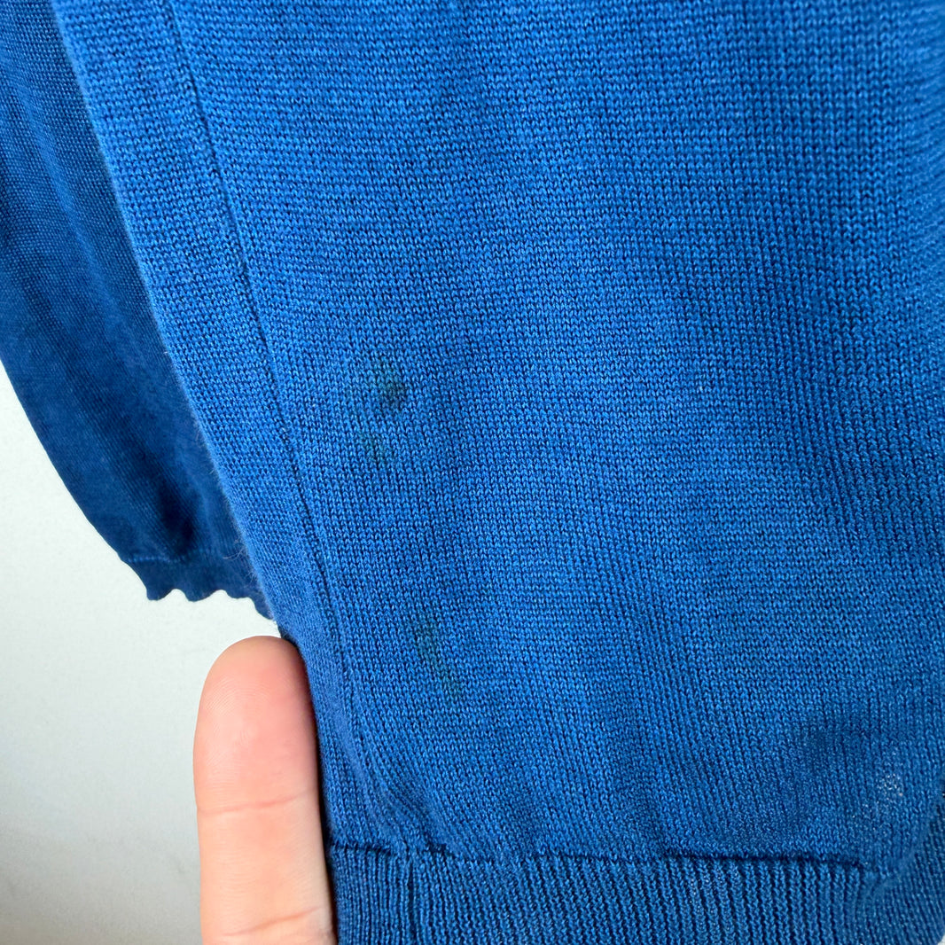 Raf Simons Blue Back Zip Detail Longsleeve T-Shirt