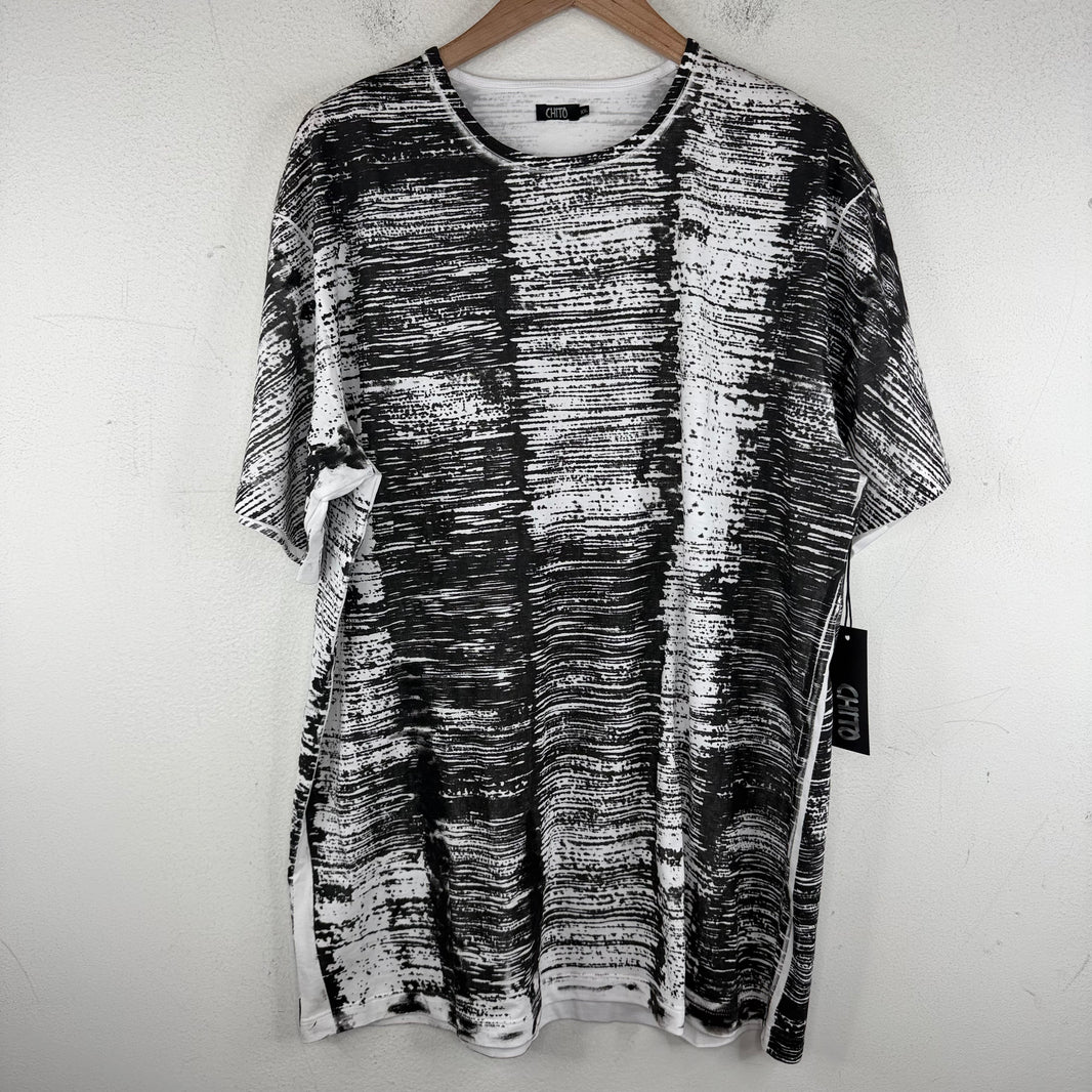 Chito Black/White AOP Dog T-Shirt