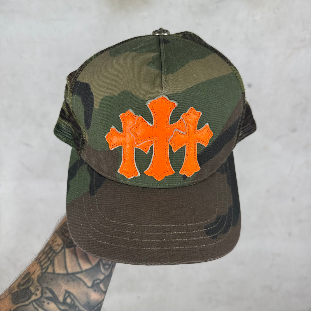 Chrome Hearts Triple Cross Camo Hat