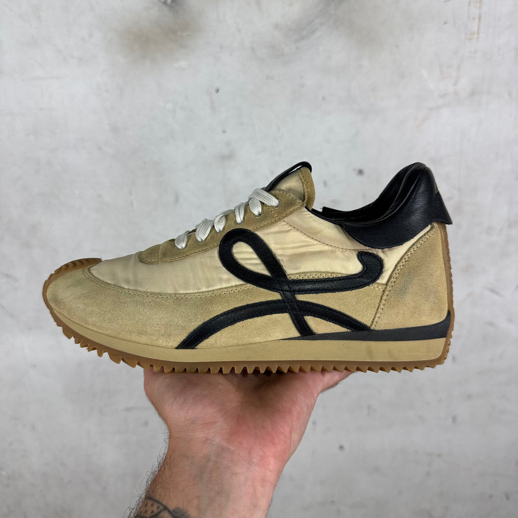 Loewe Tan Nylon Suede Runners