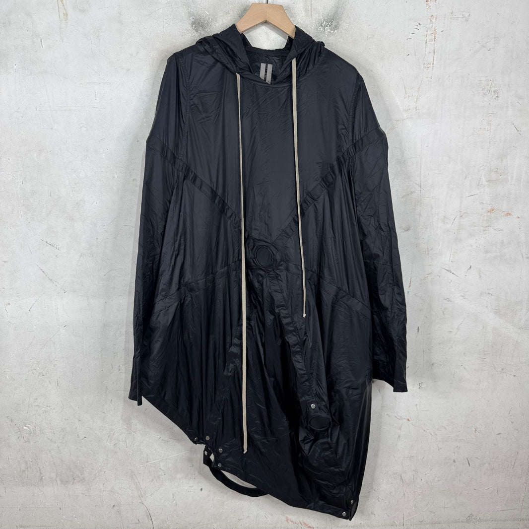 Rick Owens Babel Nylon Tent Hoodie