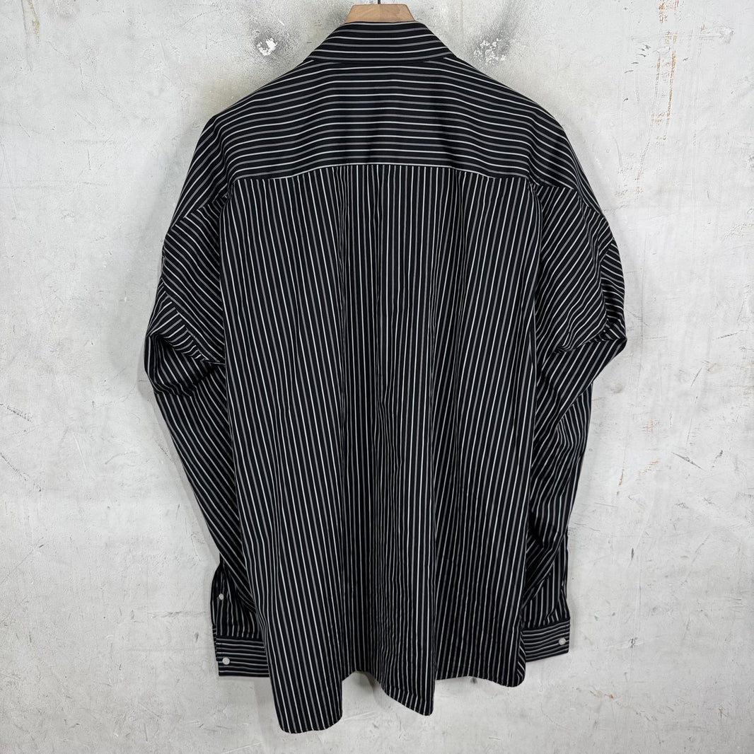 Balenciaga Pinstriped Steroid Button Up