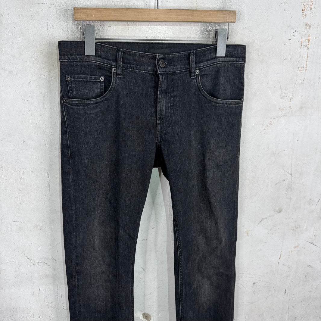 Prada Washed Black Skinny Jeans