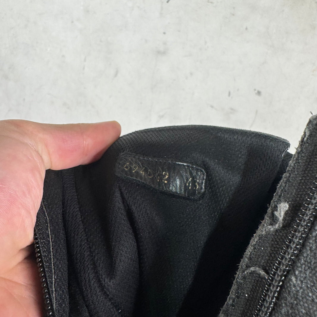 Balenciaga Black Canvas Strike Boots