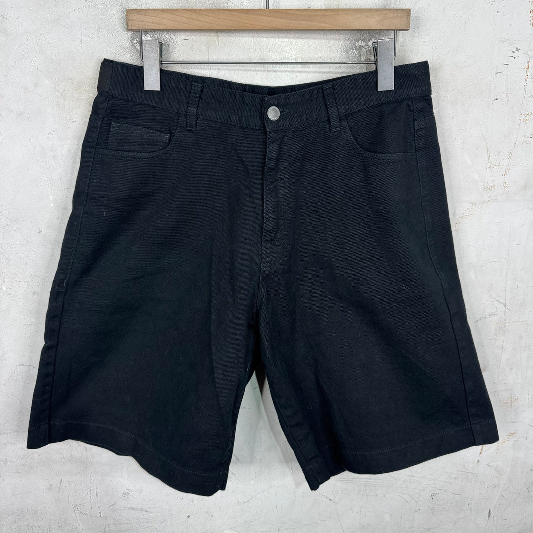 Raf Simons Elastic Buckle Black Jorts