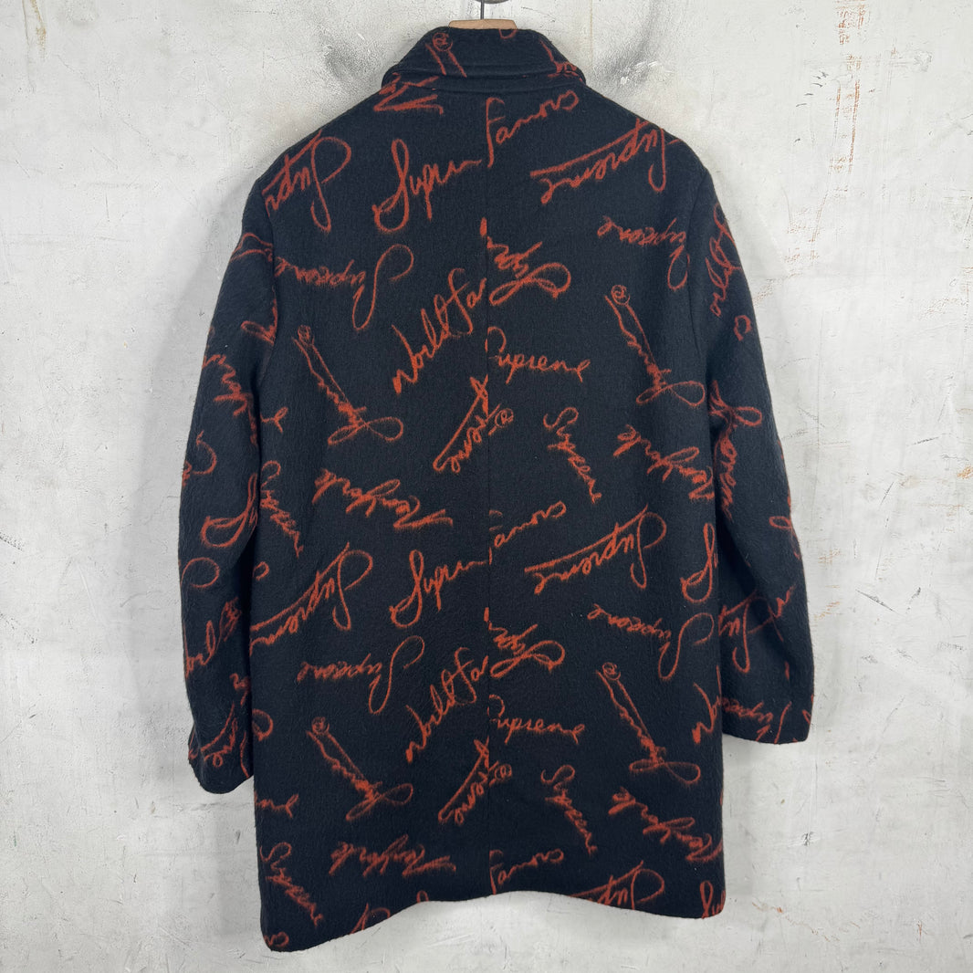 Supreme Script Logo Wool Peacoat