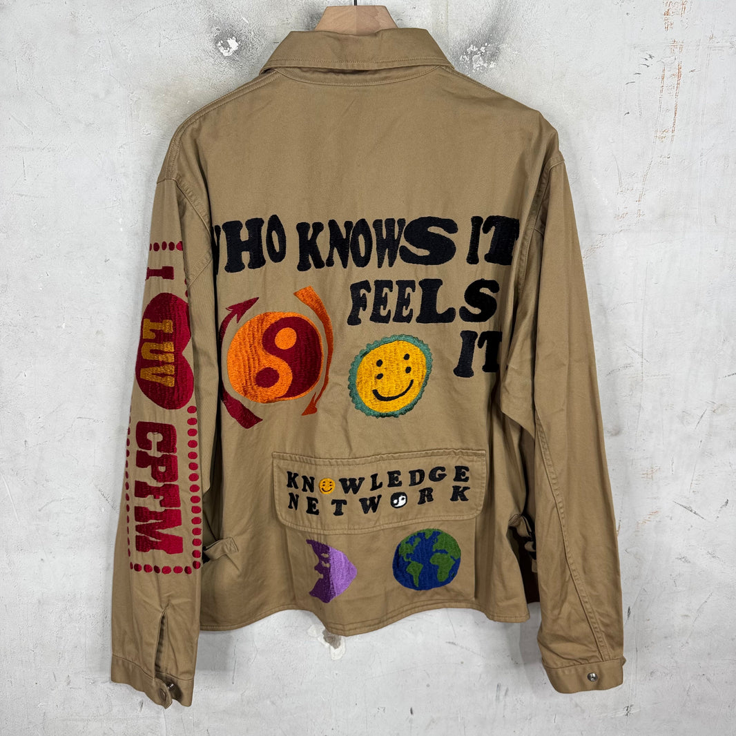 Cactus Plant Flea Market Knowledge Embroidered Jacket