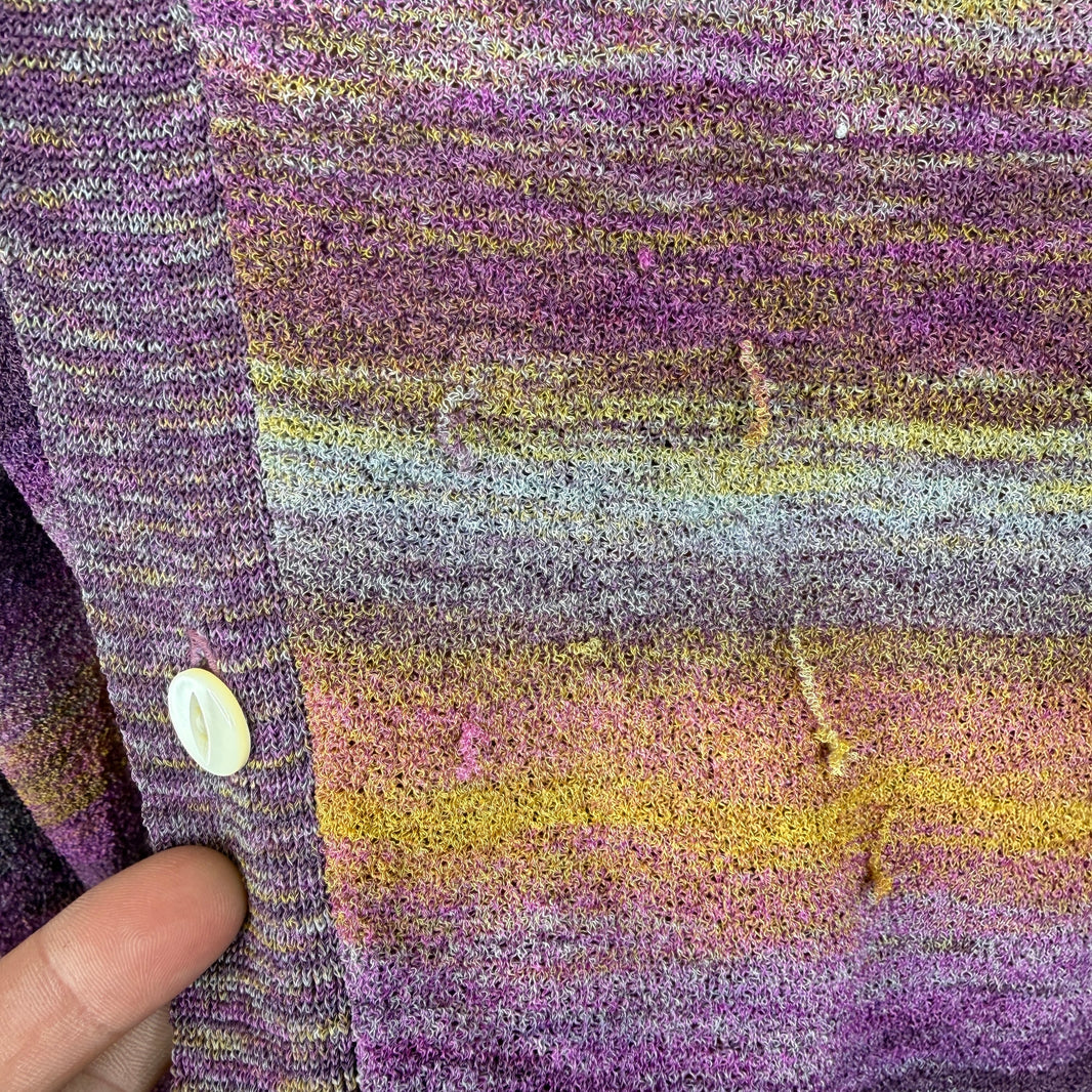 Needles Purple/Yellow Thin Cardigan