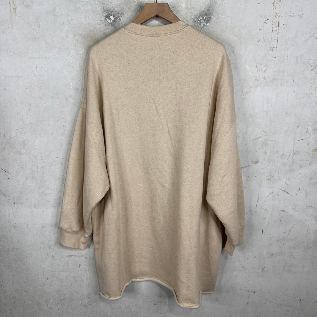 Rick Owens Hollywood Natural Long Crewneck