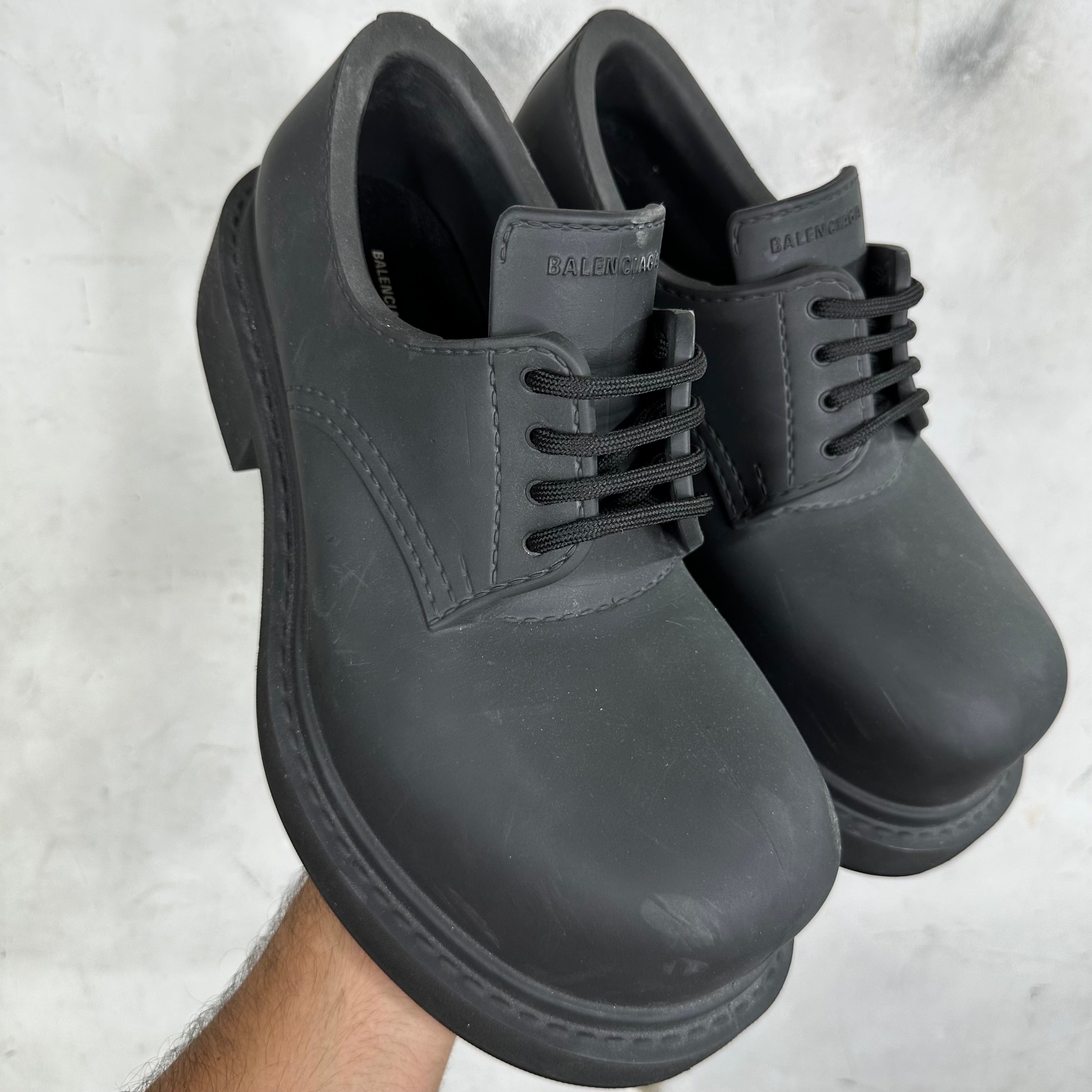 Balenciaga Rubber Steroid Derby – www.Lukes.store