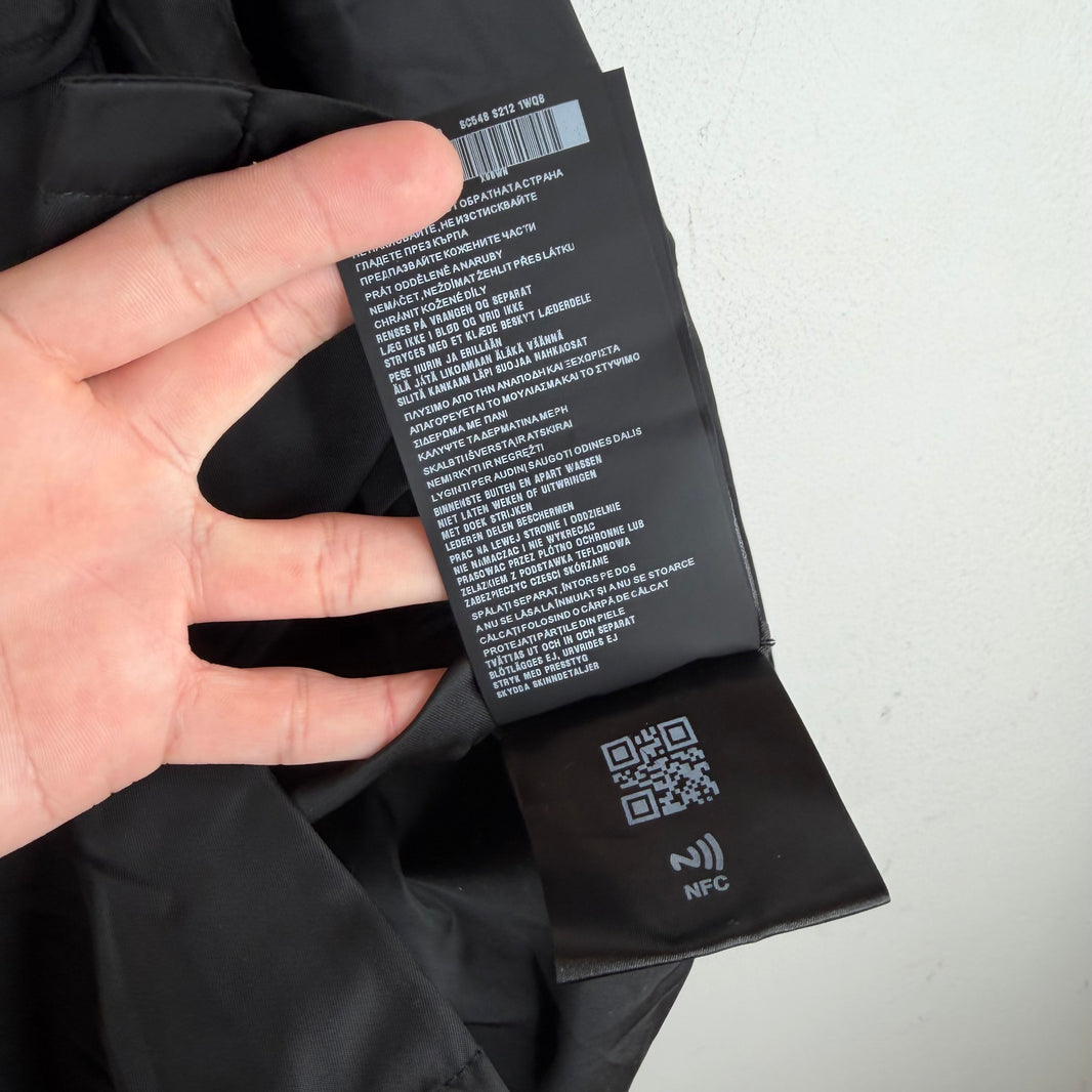 Prada Re-Nylon Convertible Cargo Snap Button Shirt