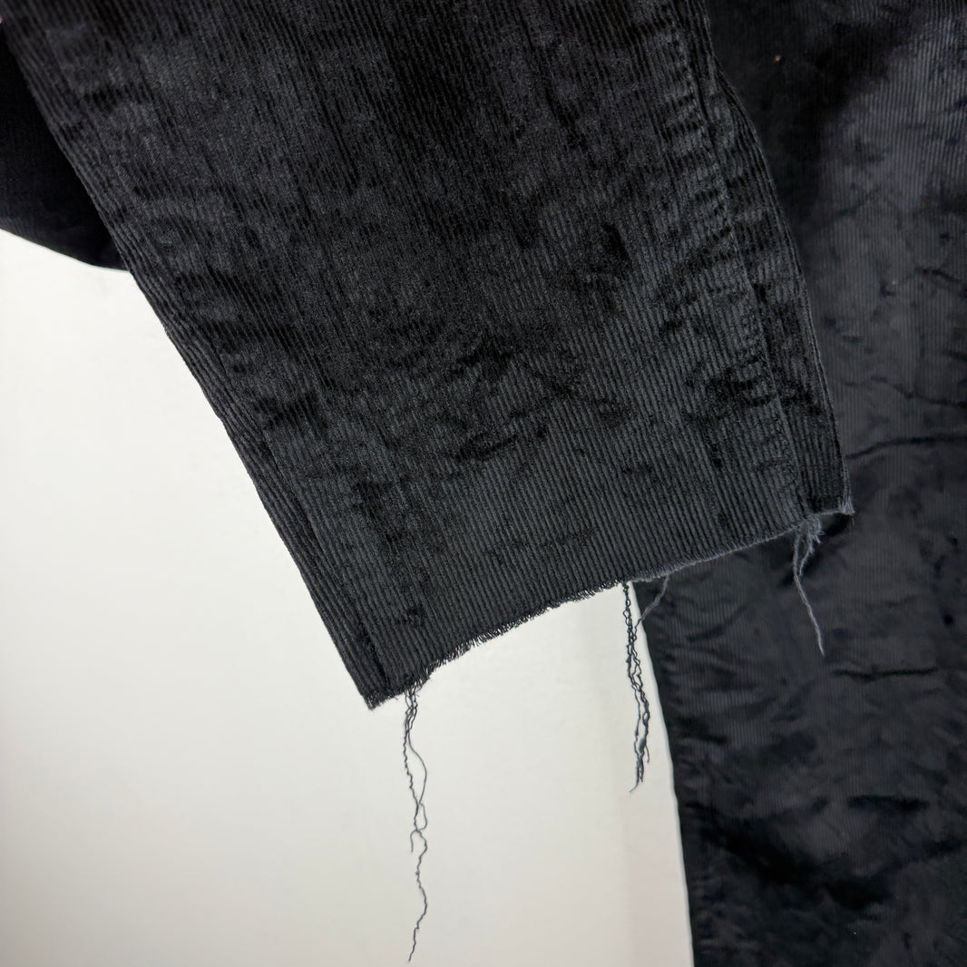 Dior Black Shiny Corduroy Pants