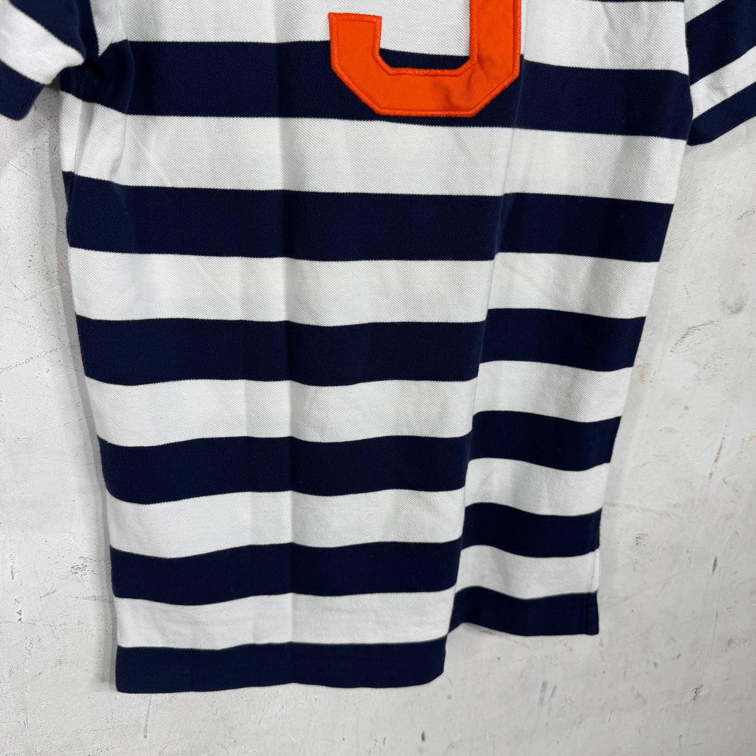 Ralph Lauren Navy Striped Realistic Big Pony Polo