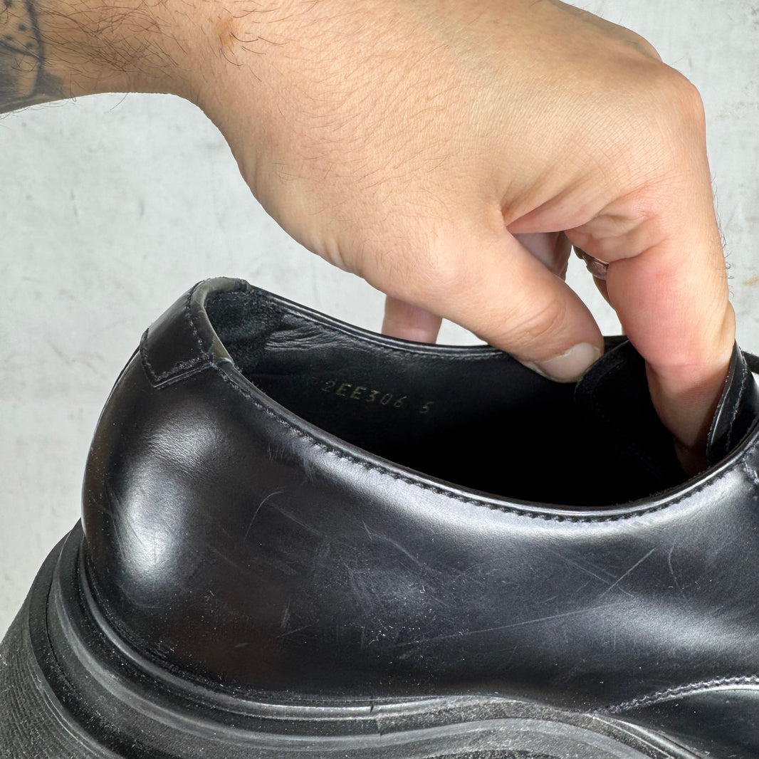 Prada Black Derbies