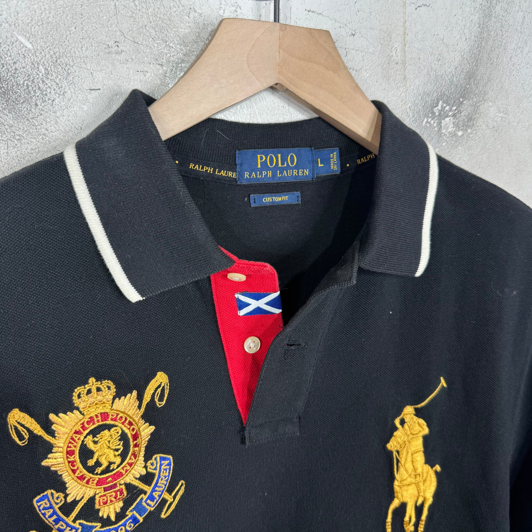 Ralph Lauren Black Blackwatch Big Pony Polo