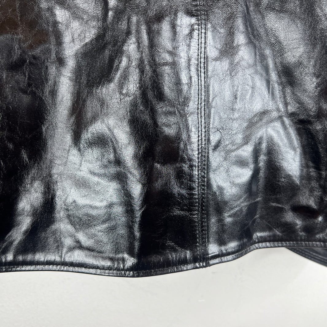 Stussy Black Garage Leather Jacket