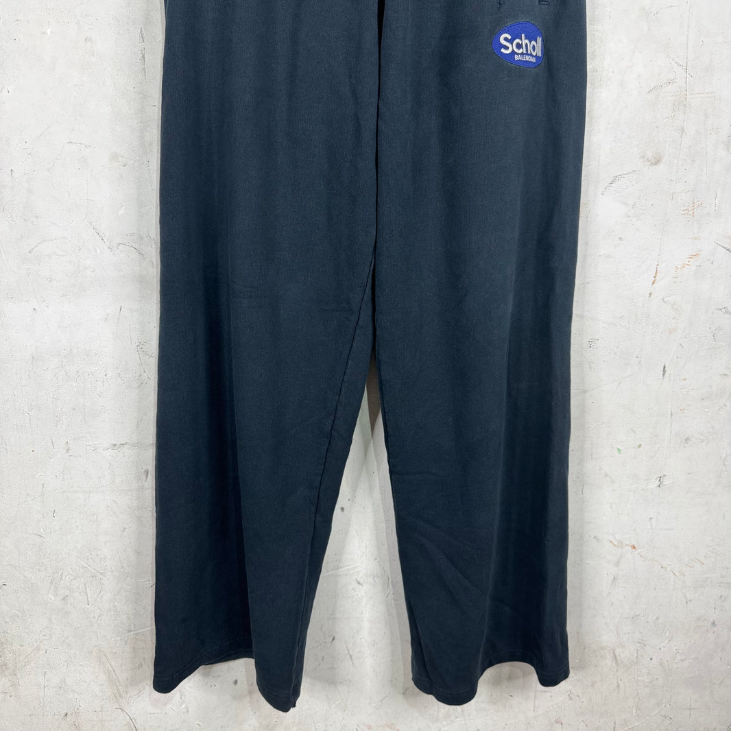 Balenciaga Navy Scholl Sweatpants