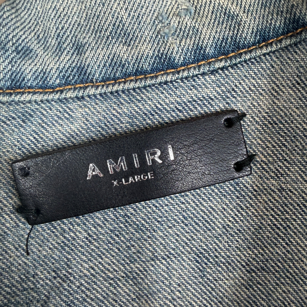 Amiri Chainstitch Detail Denim Jacket