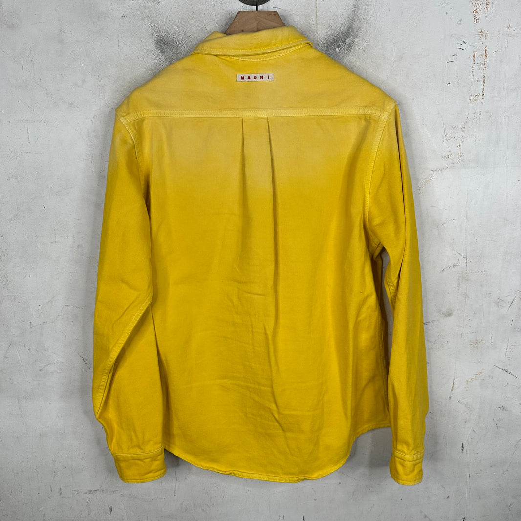 Marni Yellow Denim Shirt