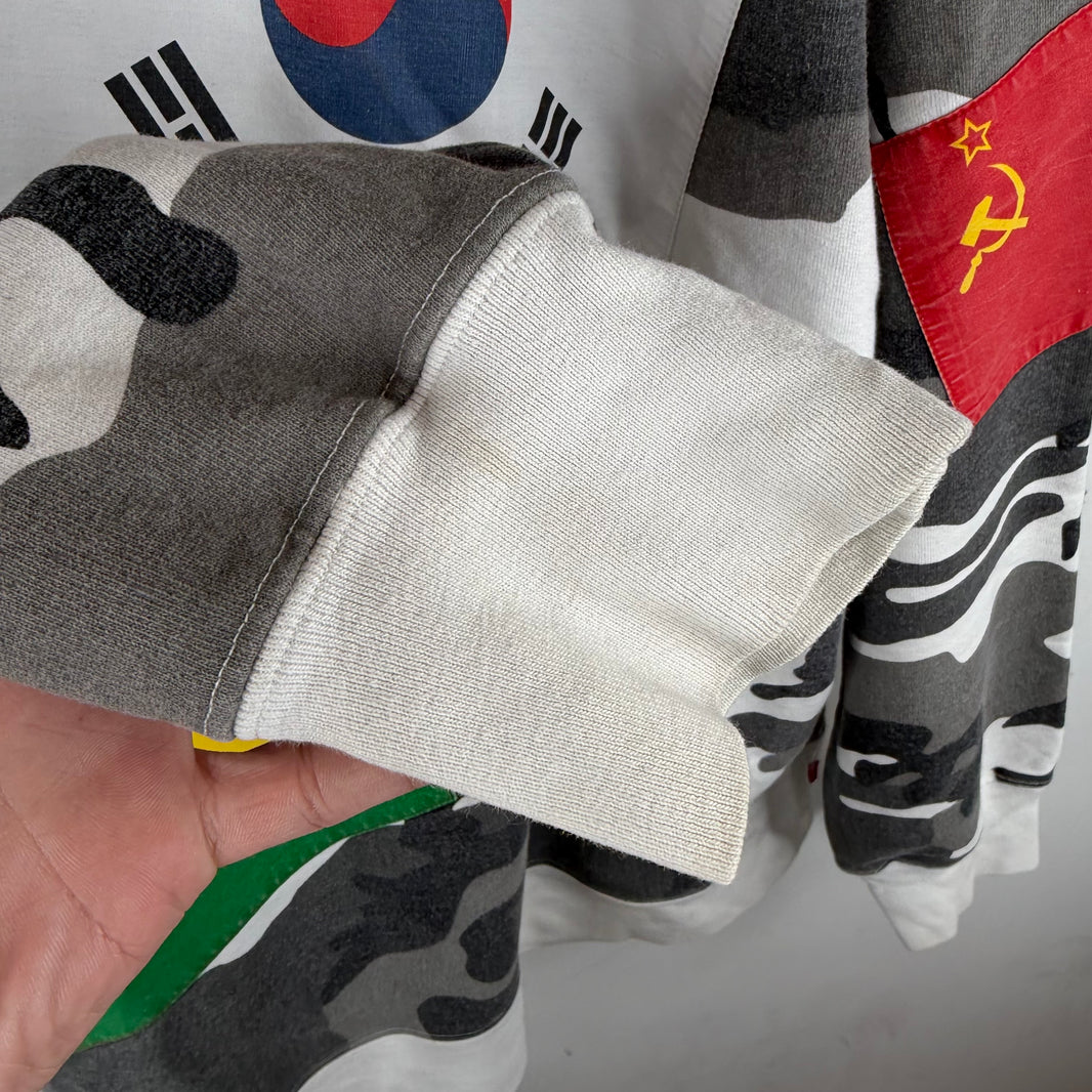Supreme Snow Camo Flags Hoodie