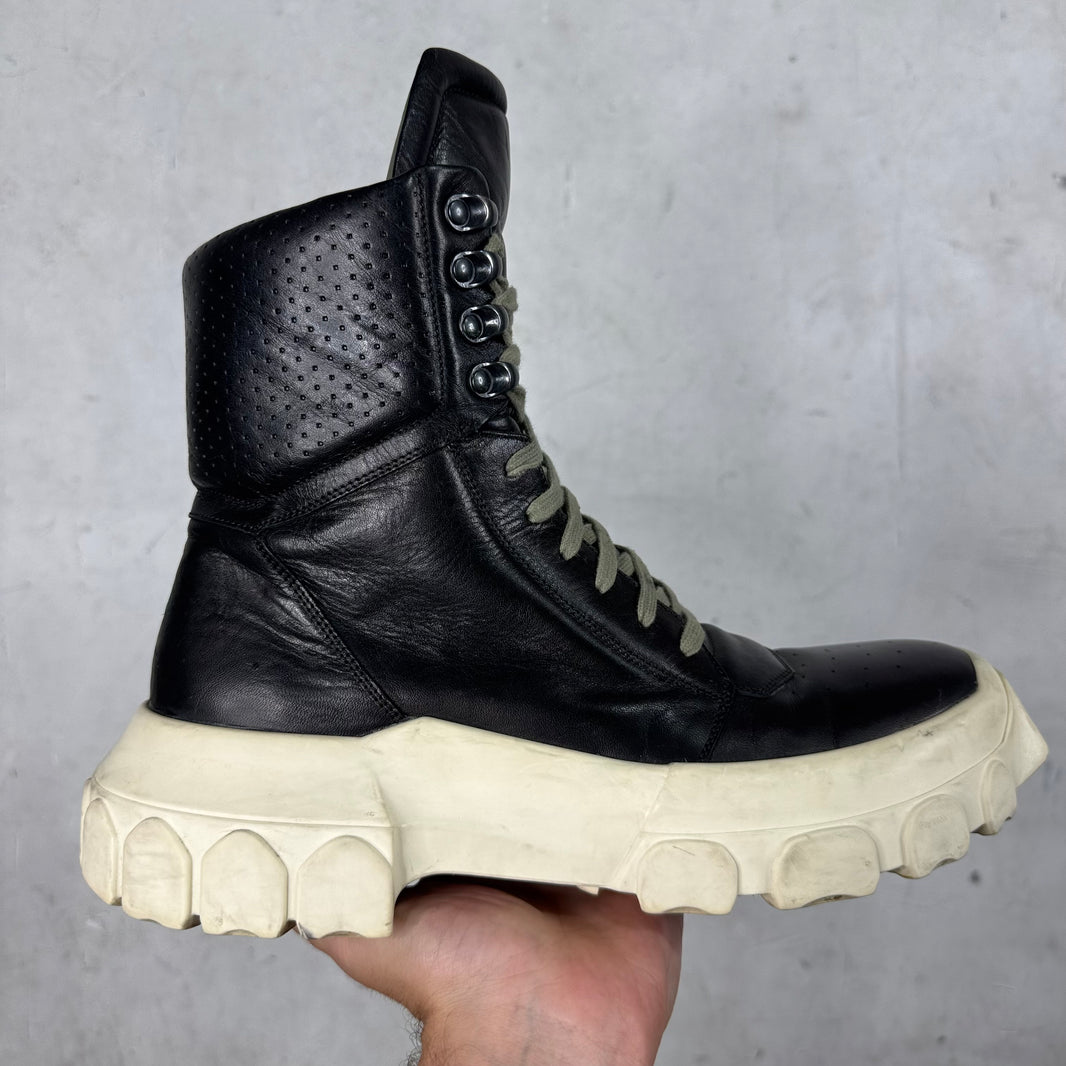 Rick Owens Lace Up Tractor Boots