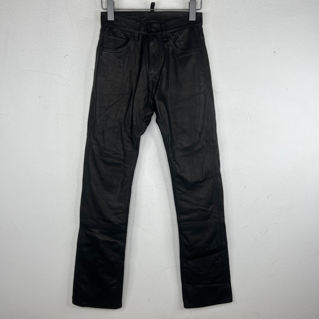 Endless Denim Black/White Leather Pants