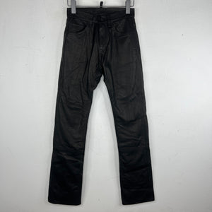 Endless Denim Black/White Leather Pants