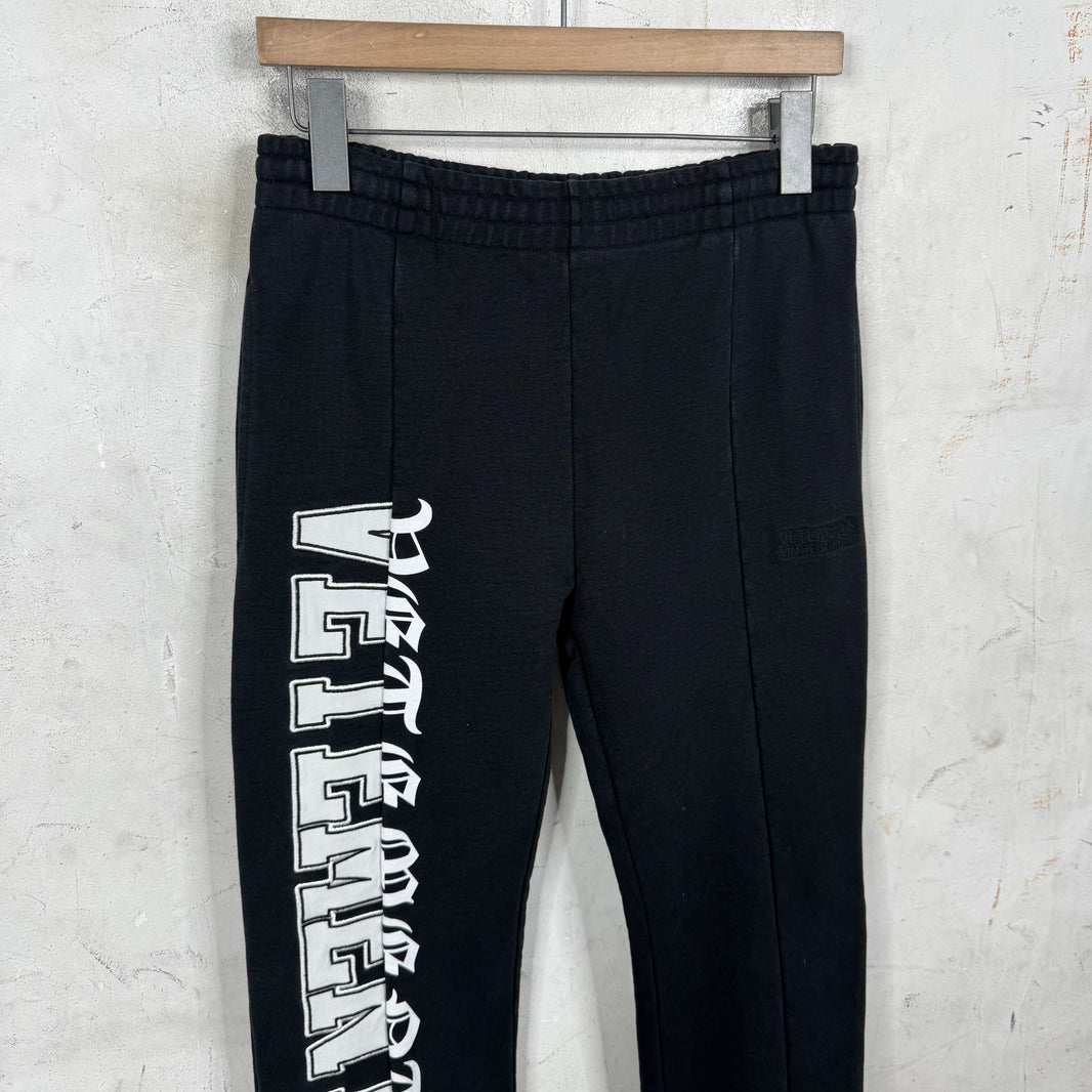 Vetements Split Logo Slim Sweatpants
