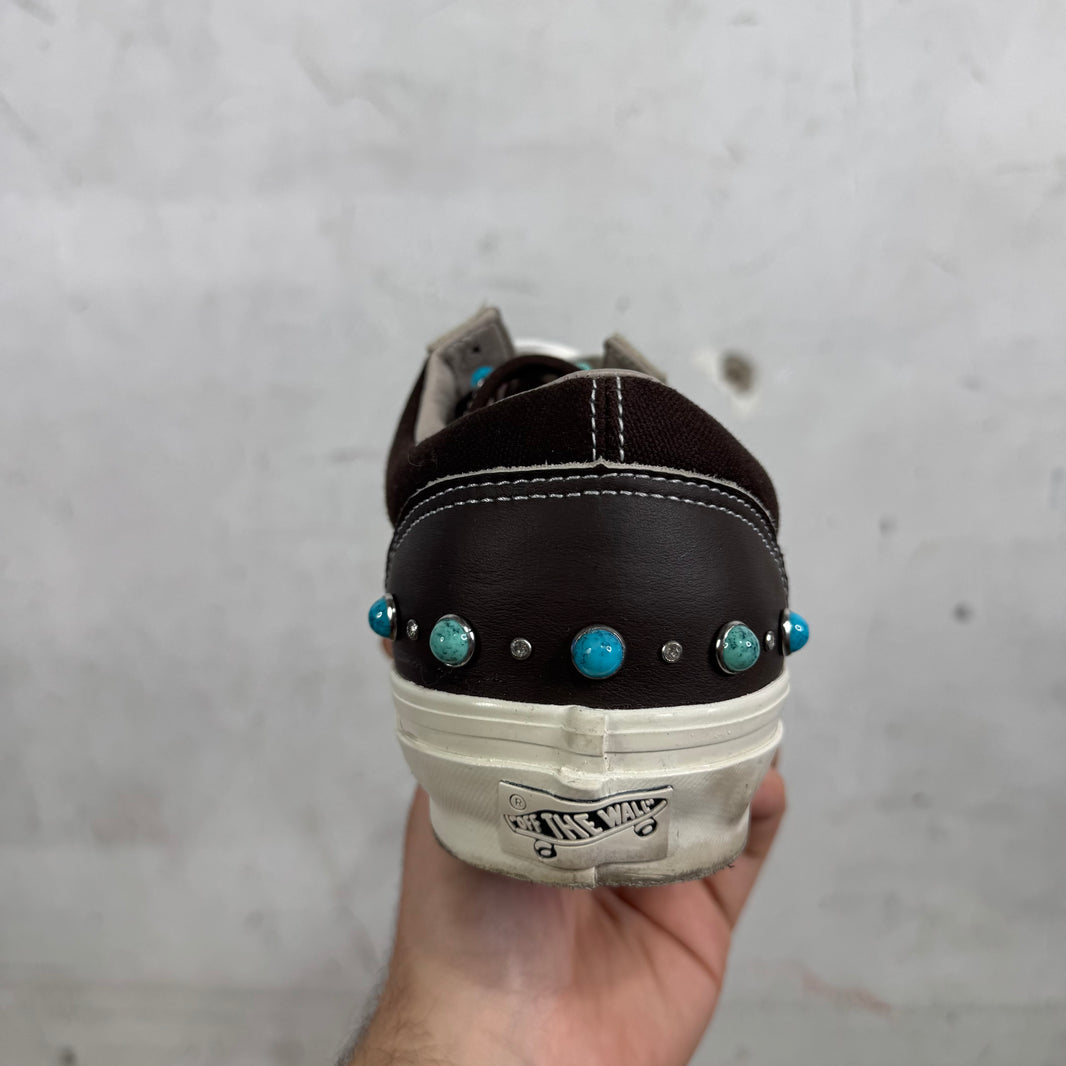Vans Brown Leather Gemstone Old Skools