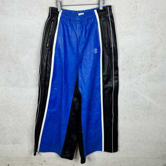 Vetements Leather Paneled Wide Pants