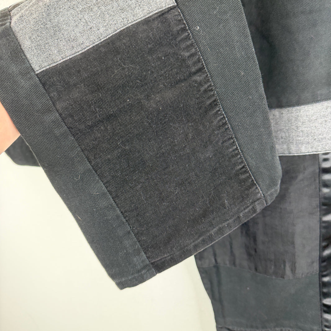 CDG Black Patchwork Trousers