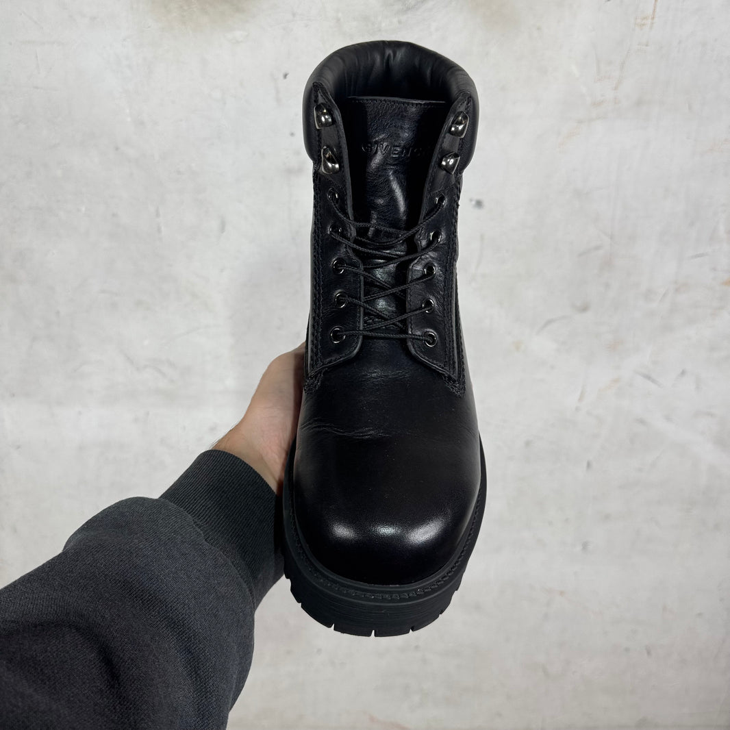 Givenchy Black Leather Work Boots