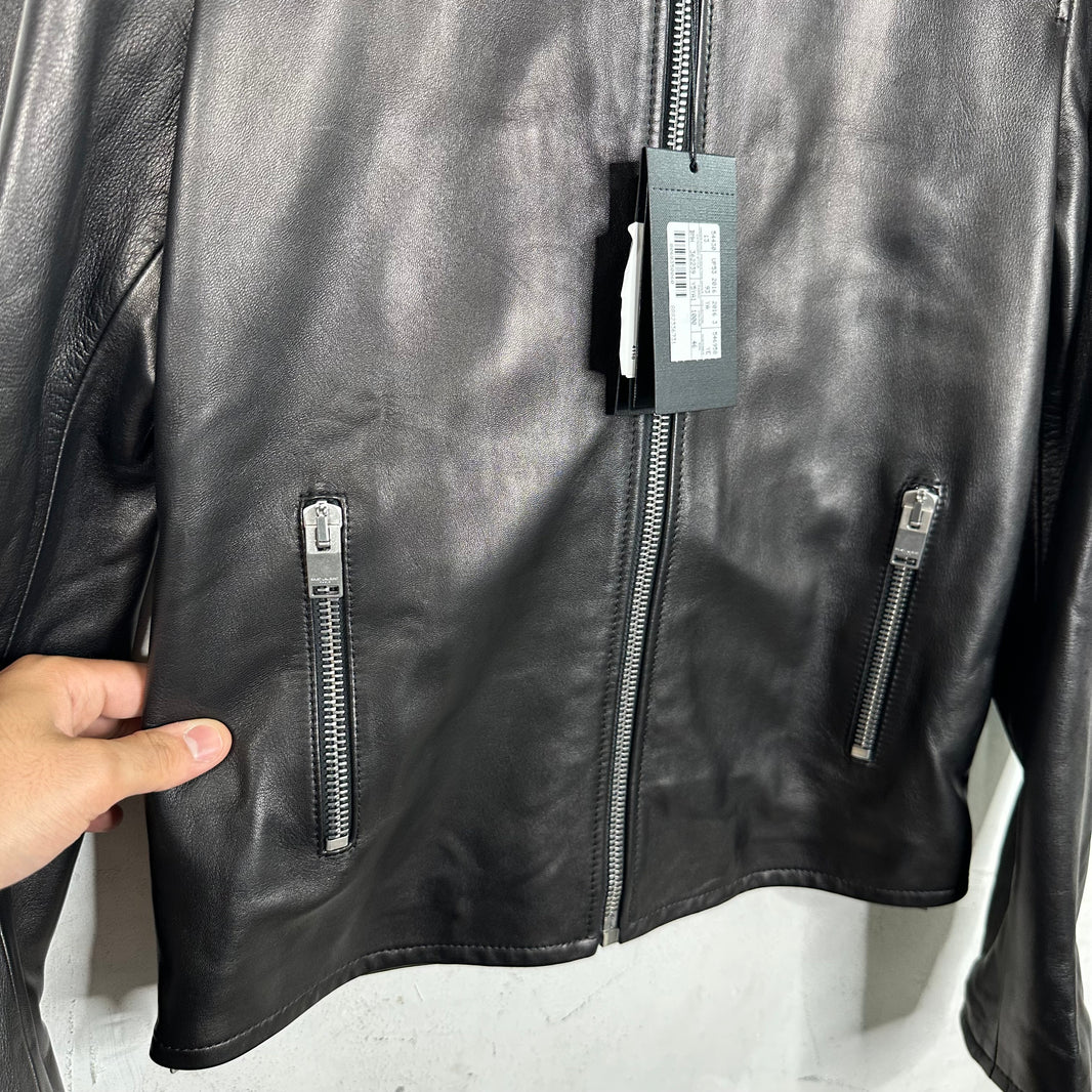 Saint Laurent Leather Cafe Racer Jacket