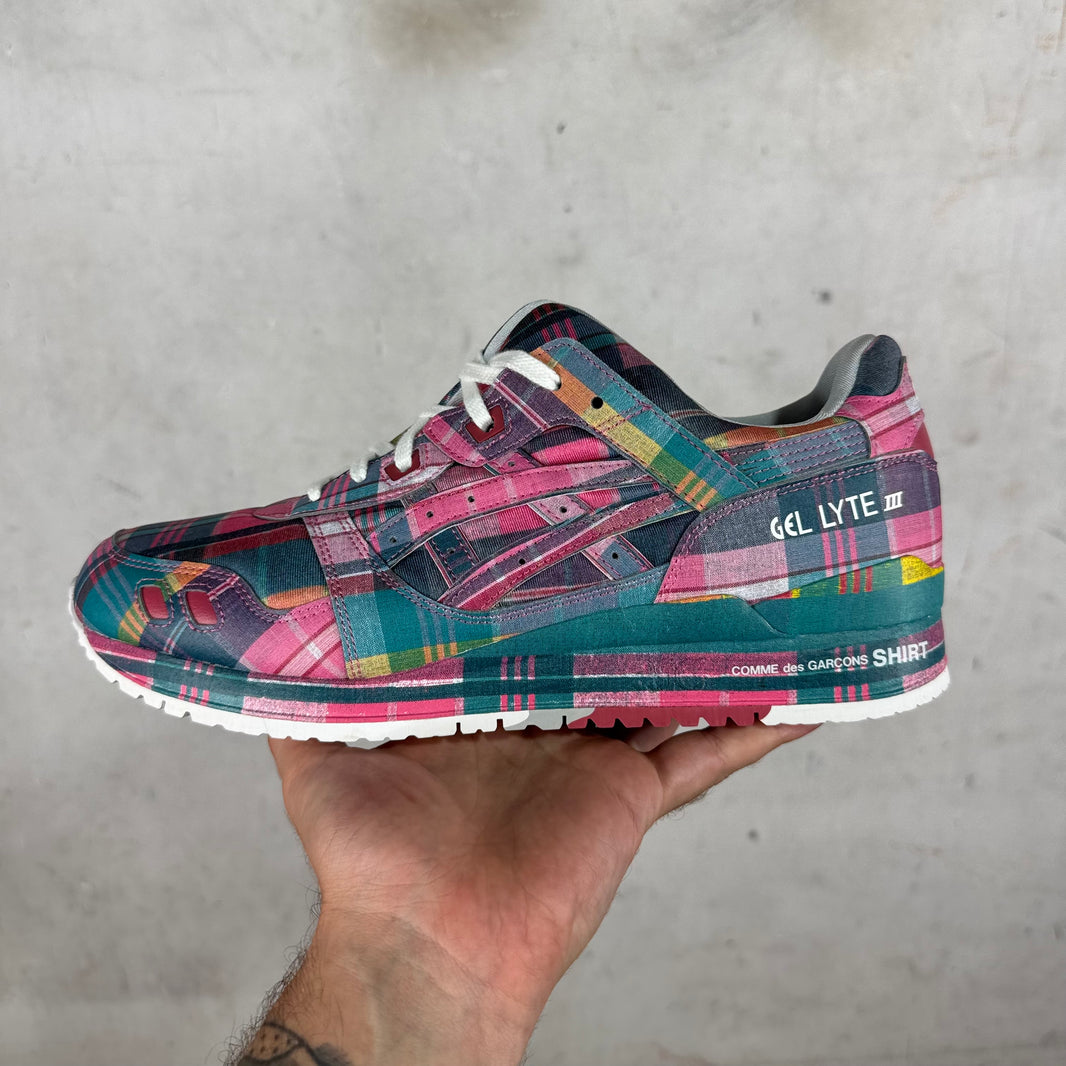 Asics x CDG Shirt Plaid Gel Lyte 3