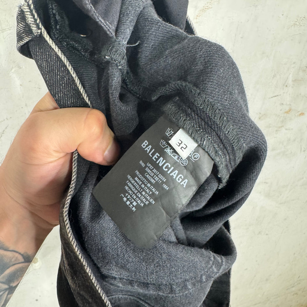 Balenciaga Cutoff Black Jorts