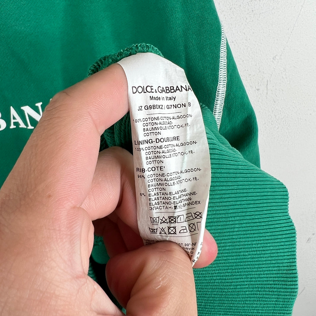 Dolce & Gabbana Green Contrast Stitch Hoodie
