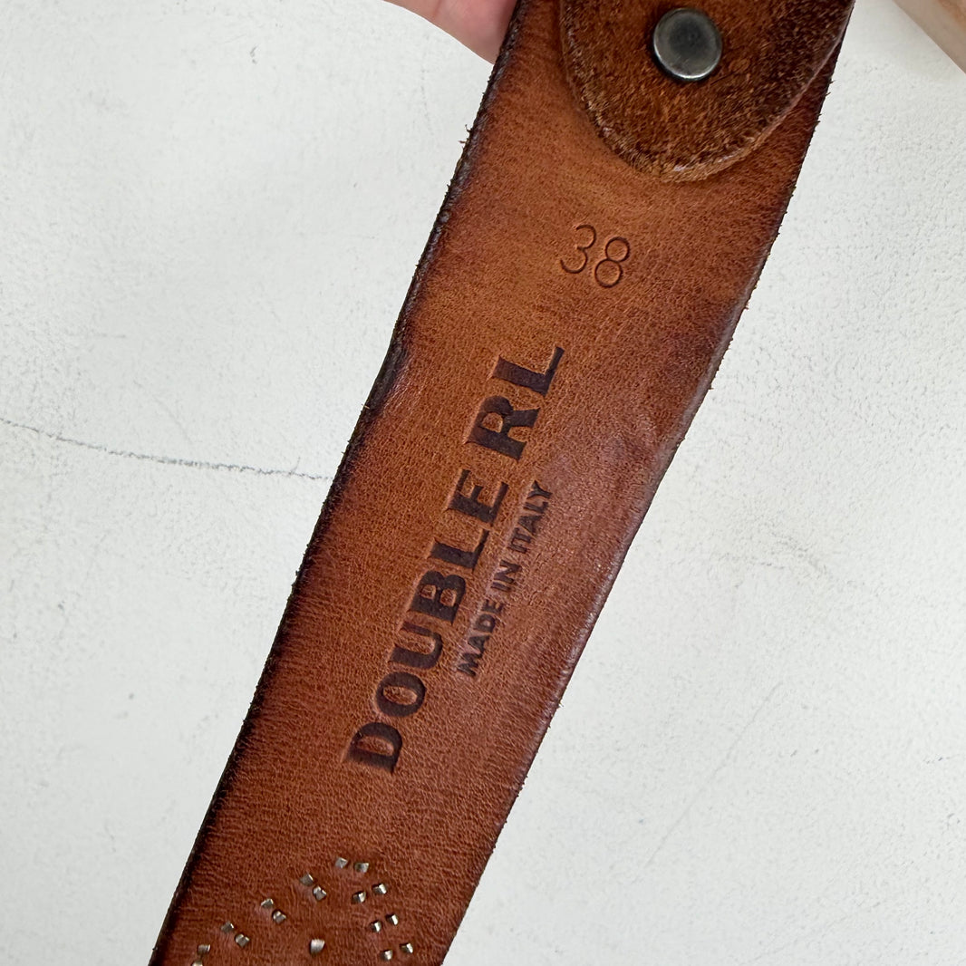 RRL Roughout Studded Belt