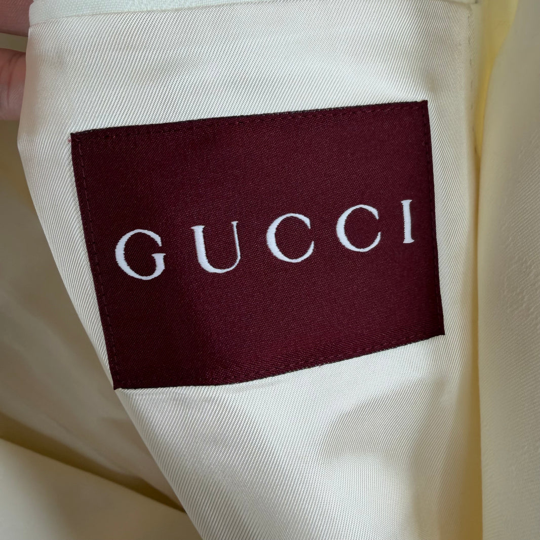 Gucci Tonal GG Monogram White Suit Set