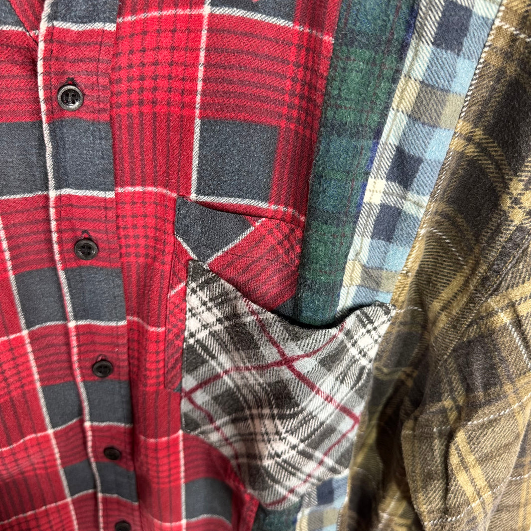 Needles Rebuilt Red Plaid Flannel