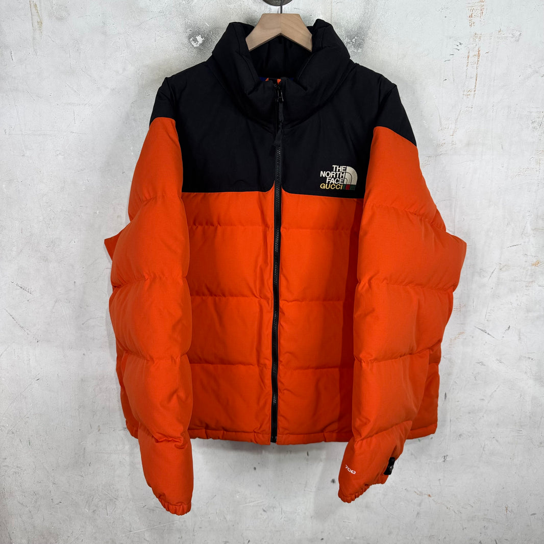 Gucci x TNF Orange Nuptse Jacket