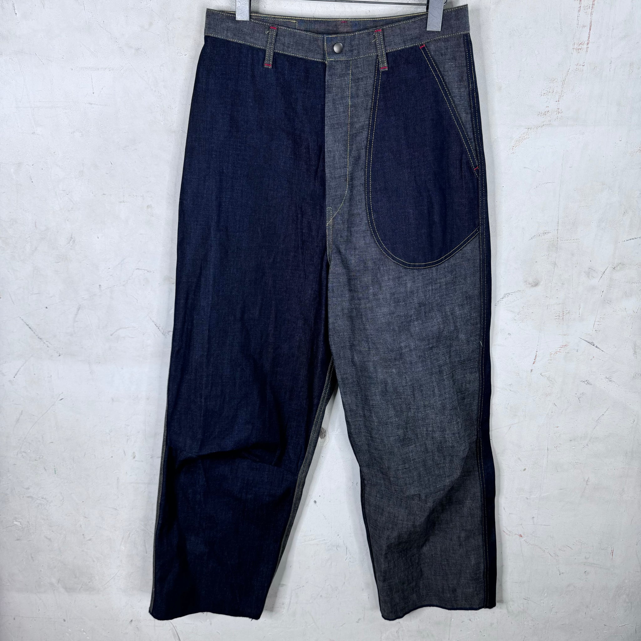 Kapital Inside Out Paneled Baggy Jeans