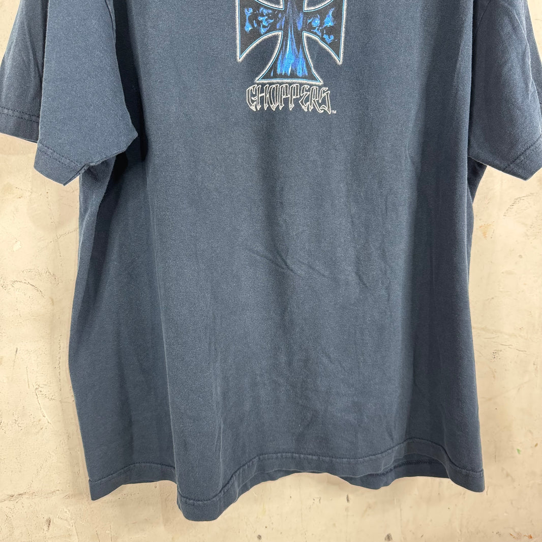 Vintage WCC Navy Skull Cross T-Shirt