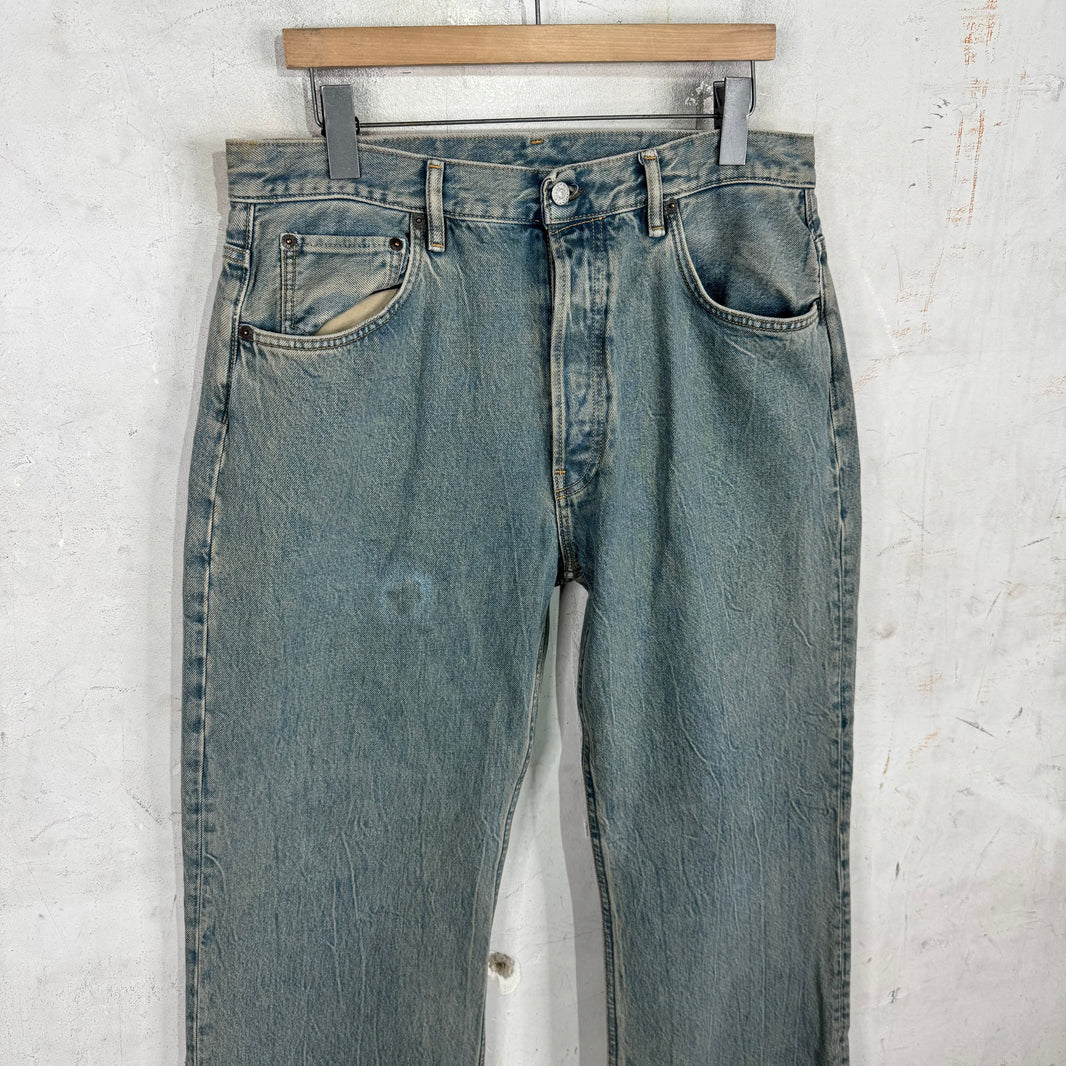 Acne Studios Stone Washed Wide Straight Jeans