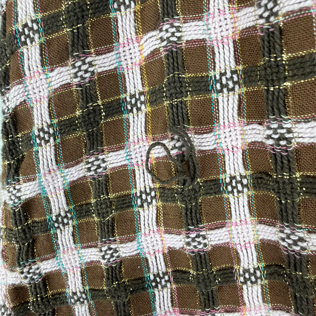 Supreme Brown/Pink Tweed Zip Jacket