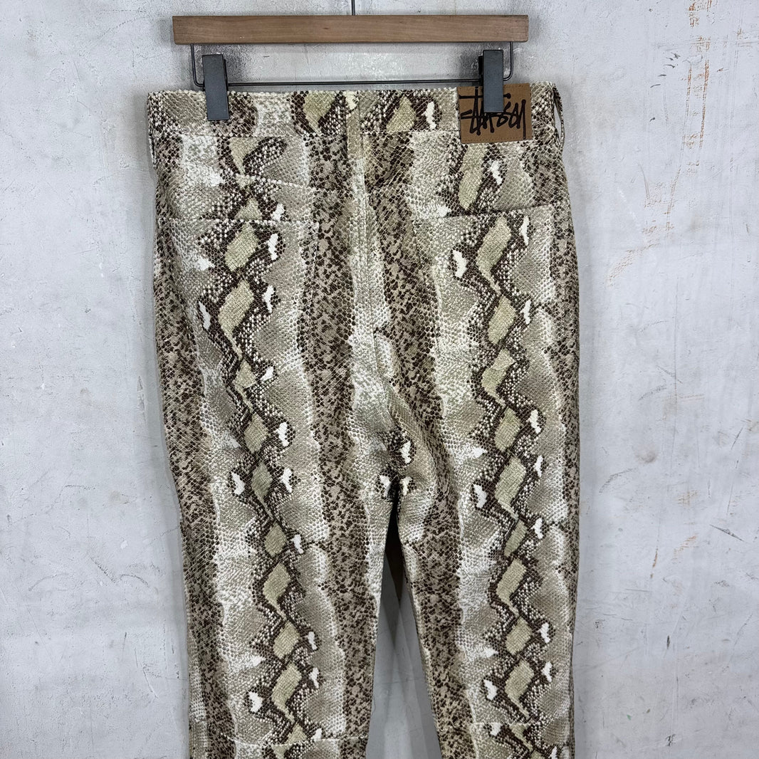 Stussy Snakeskin Leather Pants